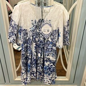 NWT Camilla Glaze and Graze puff sleeve dress small